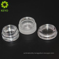 Mini frosted clear glass cosmetic cream and powder jar 5ml vial for packaging